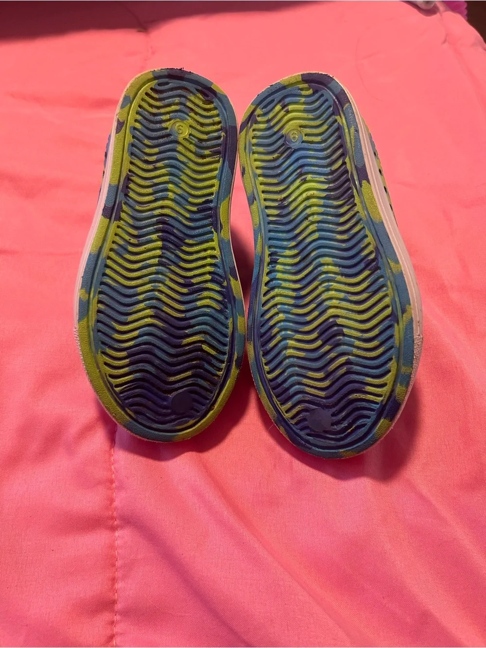 Skechers Kids Slip-On Water Shoes - Blue, Green, Yellow Tie-Dye